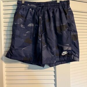 Nike Blue Camo Swim Shorts